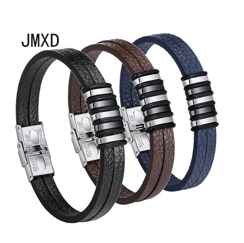 JMXD-HJJ Горячие товары Персонализированный простой универсальный ремень в форме браслета из титановой стали Кожаный плетеный браслет из нержавеющей стали для мужчин
JMXD-HJJ Горячие товары Персонализированный простой универсальный ремень в форме браслета из титановой стали Кожаный плетеный браслет из нержавеющей стали для мужчин