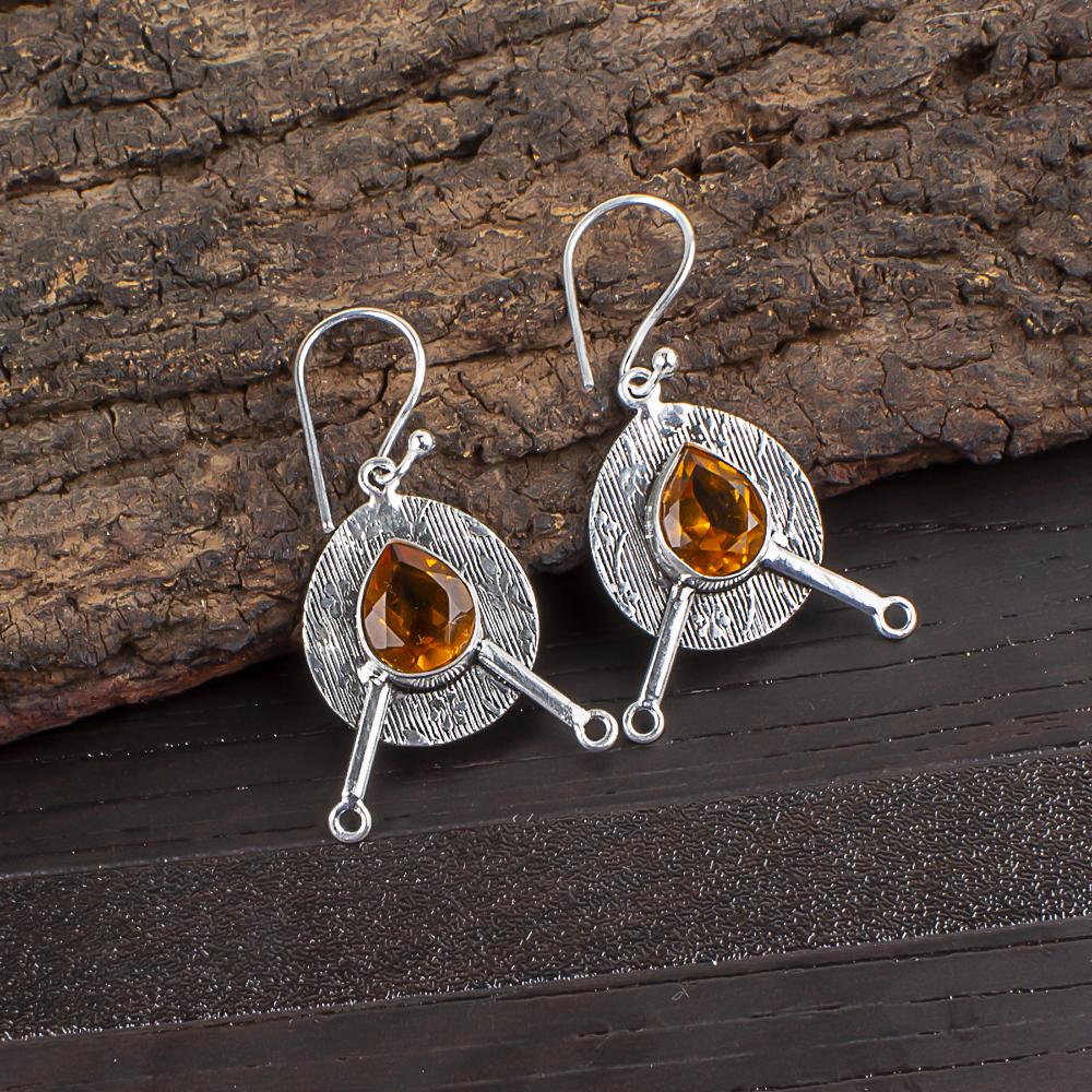 Wonderful Citrine Gemstone Jewelry, 925 Sterling Silver Earrings, Beautiful Spiritual Earrings For Wedding Gift 1.86 Inches помаранчевий
Wonderful Citrine Gemstone Jewelry, 925 Sterling Silver Earrings, Beautiful Spiritual Earrings For Wedding Gift 1.86 Inches помаранчевий