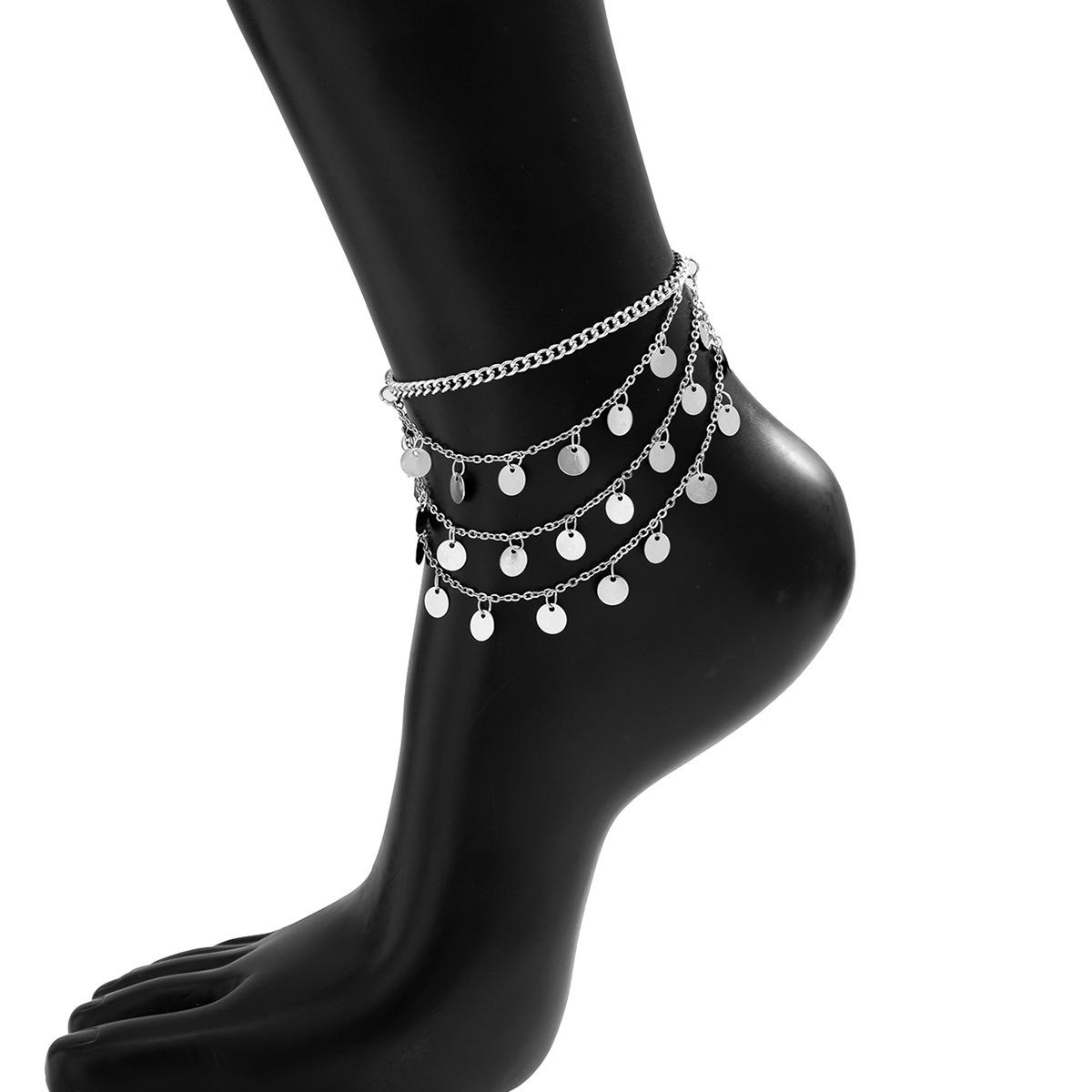 Personalized Multi-Layer Sequined Star-Shaped Fringed Anklet Female, Sweet And Cool U-Shaped Metal Chain Foot Decoration
Personalized Multi-Layer Sequined Star-Shaped Fringed Anklet Female, Sweet And Cool U-Shaped Metal Chain Foot Decoration