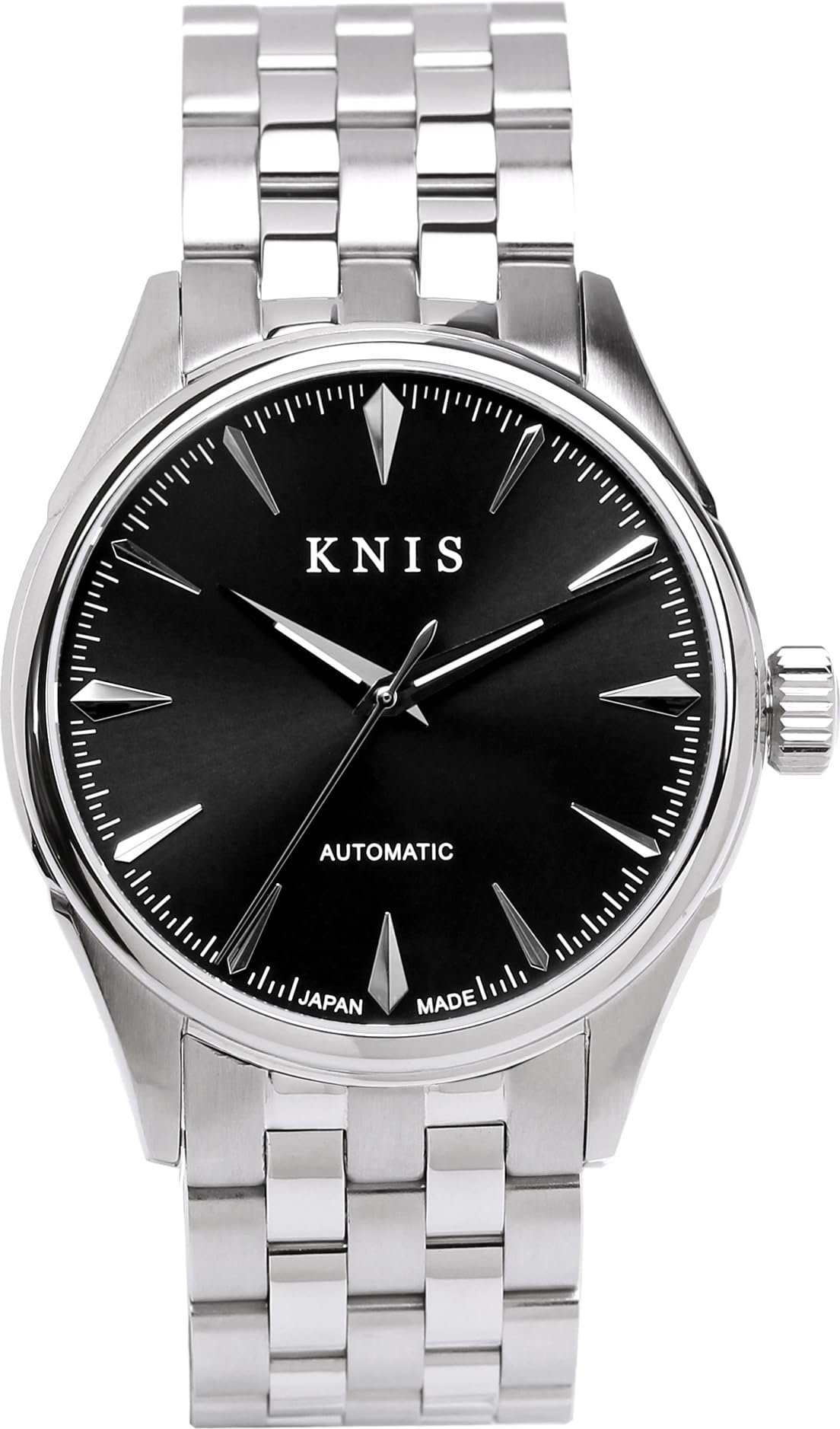 KNIS Automatic Made in Sapphire Stainless Steel 10 ATM Water Men s Watch, Japan, Crystal, Strap, Resistance, Black, KN001-BK чорний
KNIS Automatic Made in Sapphire Stainless Steel 10 ATM Water Men s Watch, Japan, Crystal, Strap, Resistance, Black, KN001-BK чорний
