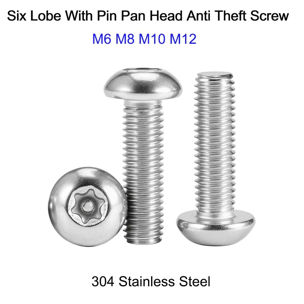 1-20Pcs 304 Stainless Steel Screw M6 M8 M10 M12 Round Head Screw Anti Pin Safety Bolt Length 8/10/20/30/040/50/60/70/80/90-100mm M6 x 8mm(20pcs)
1-20Pcs 304 Stainless Steel Screw M6 M8 M10 M12 Round Head Screw Anti Pin Safety Bolt Length 8/10/20/30/040/50/60/70/80/90-100mm M6 x 8mm(20pcs)