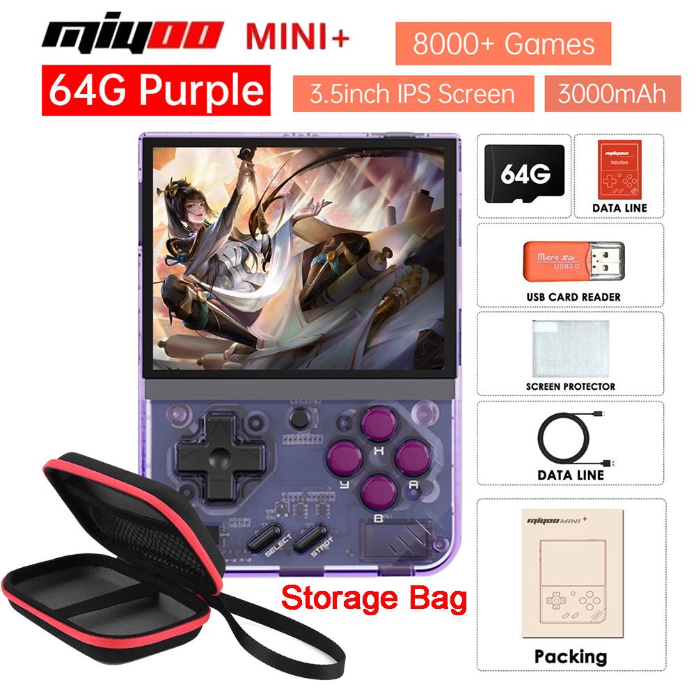 Miyoo Mini Plus Ретро портативна ігрова консоль 3,5-дюймовий IPS екран система Linux 16000+ ігор портативний ігровий плеєр дитячі подарунки 64G Purple 8000 Game
Miyoo Mini Plus Ретро портативна ігрова консоль 3,5-дюймовий IPS екран система Linux 16000+ ігор портативний ігровий плеєр дитячі подарунки 64G Purple 8000 Game