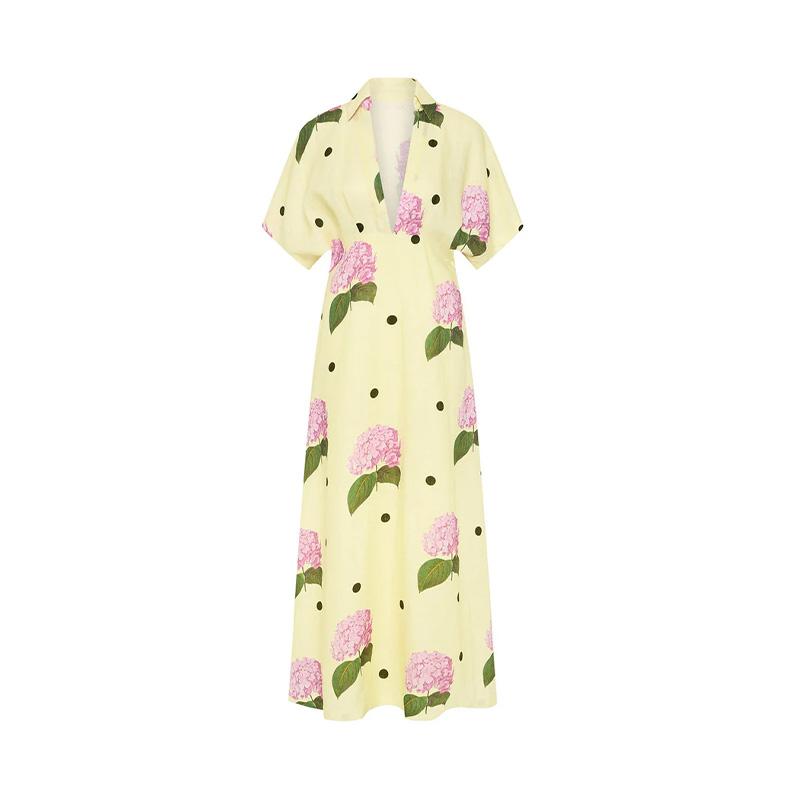 Повседневное женское платье с цветочным принтом, праздничное, с глубоким V-образным вырезом, коротким рукавом, свободное женское длинное платье, пляжное платье XL жёлтый
Повседневное женское платье с цветочным принтом, праздничное, с глубоким V-образным вырезом, коротким рукавом, свободное женское длинное платье, пляжное платье XL жёлтый