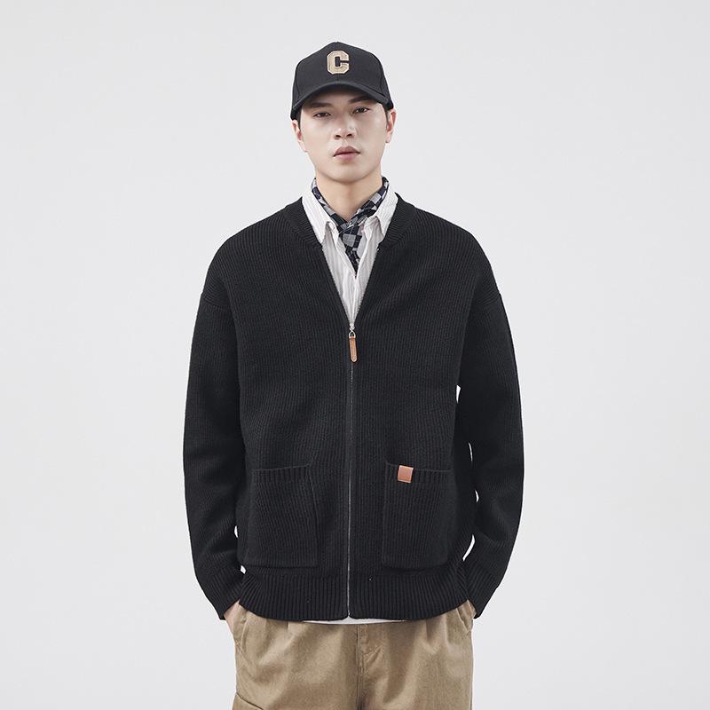 Men s High-End American Style Baseball Collar Knit Cardigan - Autumn/Winter Thick Wool Sweater 2XL fits 160-180 kg
Men s High-End American Style Baseball Collar Knit Cardigan - Autumn/Winter Thick Wool Sweater 2XL fits 160-180 kg