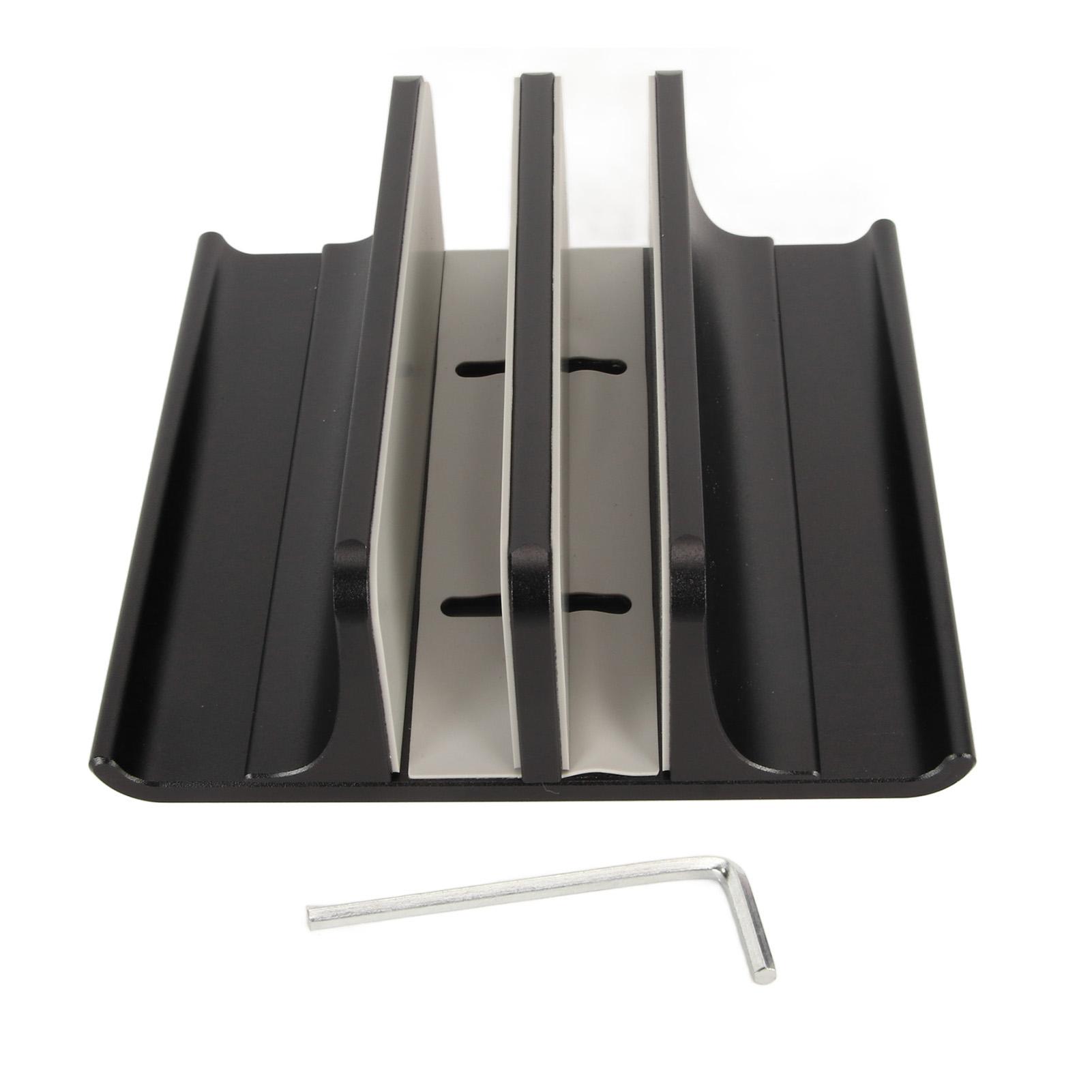 Vertical Laptop Stand 2 Slots Anodized Aluminium Alloy Adjustable Space Saving Laptop Holder for чёрный
Vertical Laptop Stand 2 Slots Anodized Aluminium Alloy Adjustable Space Saving Laptop Holder for чёрный