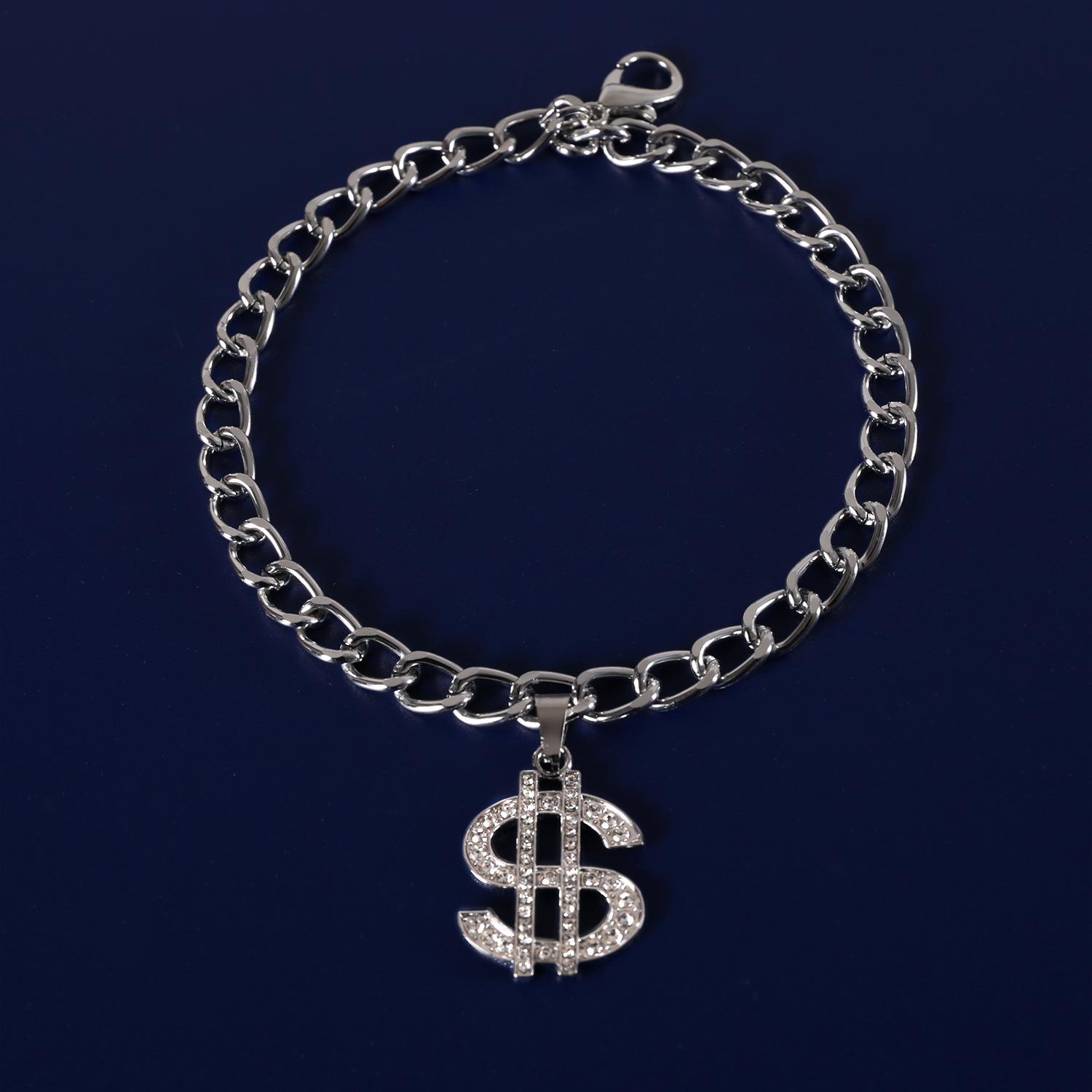 Pet Gold Necklace with Dollar Pendant and Diamonds - Cat & French Bulldog Collar for Trendy Pets XS (10-20 cm)
Pet Gold Necklace with Dollar Pendant and Diamonds - Cat & French Bulldog Collar for Trendy Pets XS (10-20 cm)