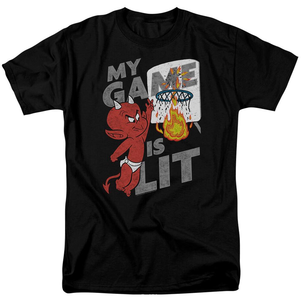 26 Hot Stuff Game Is Lit T Shirt Mens Licensed Cartoon Merchandise Devil Black Unisex T-Shirt XXXL
26 Hot Stuff Game Is Lit T Shirt Mens Licensed Cartoon Merchandise Devil Black Unisex T-Shirt XXXL