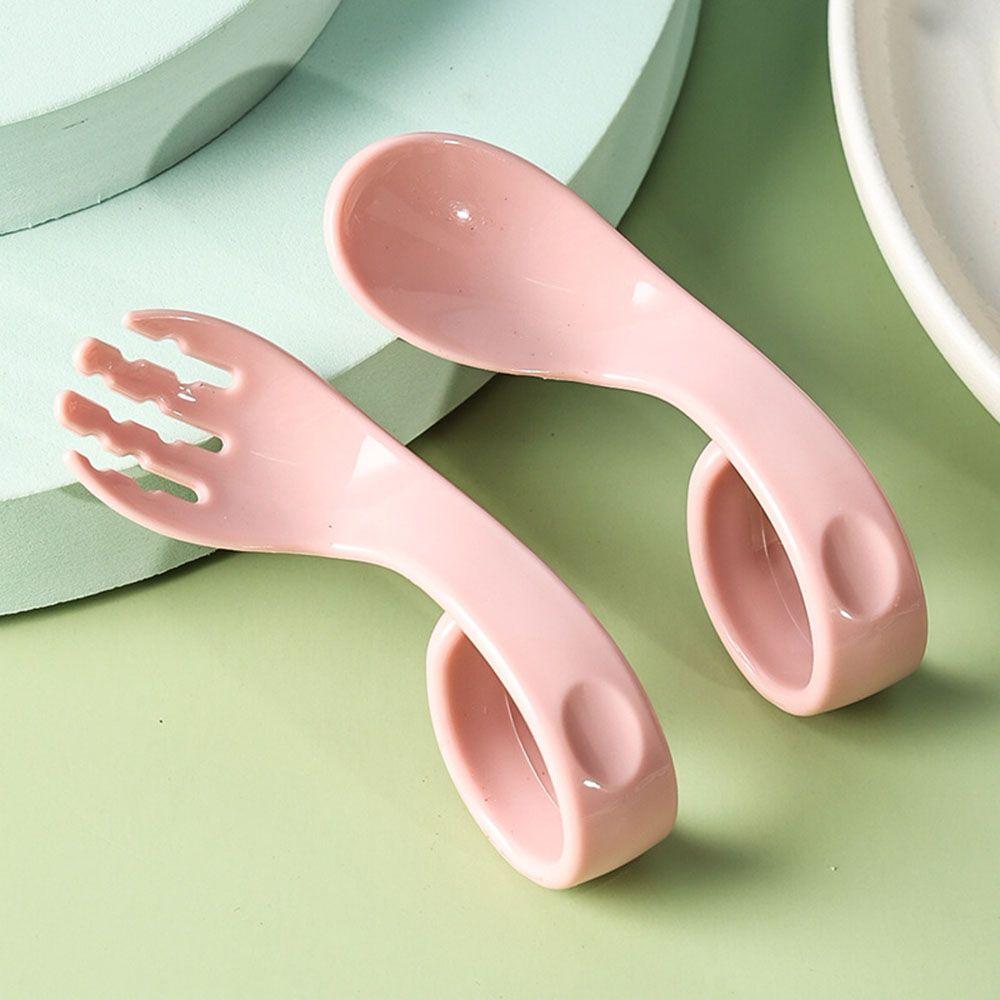 Self Feeding Antislip Utensils Solid Color 2Pcs/Set Twist Fork Spoon Suit Baby Infant Training pink
Self Feeding Antislip Utensils Solid Color 2Pcs/Set Twist Fork Spoon Suit Baby Infant Training pink