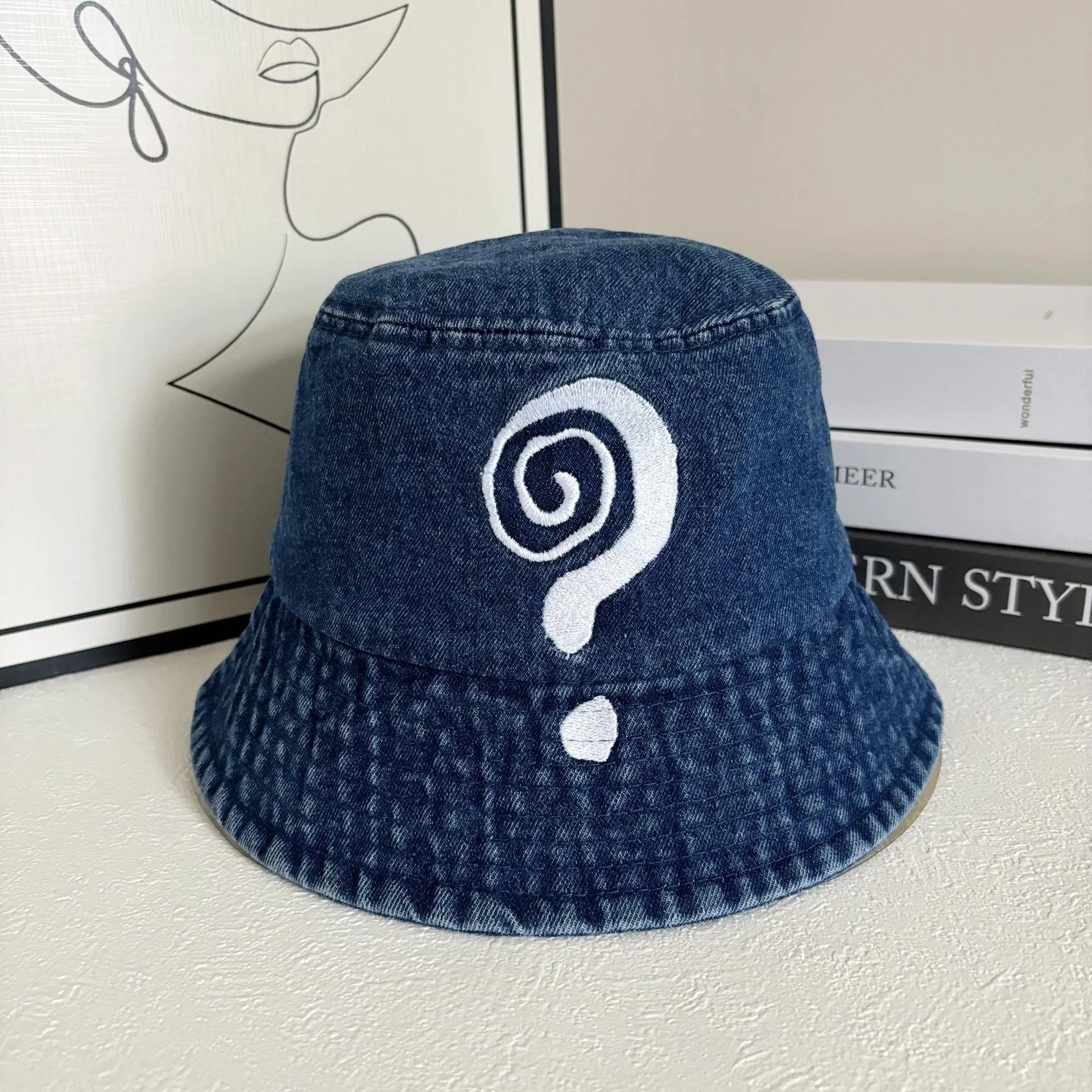 Question Mark Embroidered Bucket Hat Men Washed Denim Old Destruction Trendy Brand Hip Hop Street Bucket Hat Women M 56-58cm середній синього кольору
Question Mark Embroidered Bucket Hat Men Washed Denim Old Destruction Trendy Brand Hip Hop Street Bucket Hat Women M 56-58cm середній синього кольору