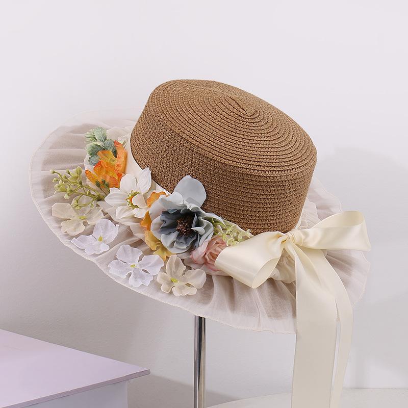Women s Korean Flat Top Paper Straw Sun Hat, Faux Floral Embellished Sweet Style, Outdoor Travel Breathable UV Protection Cap Size (56-58cm) хаки
Women s Korean Flat Top Paper Straw Sun Hat, Faux Floral Embellished Sweet Style, Outdoor Travel Breathable UV Protection Cap Size (56-58cm) хаки