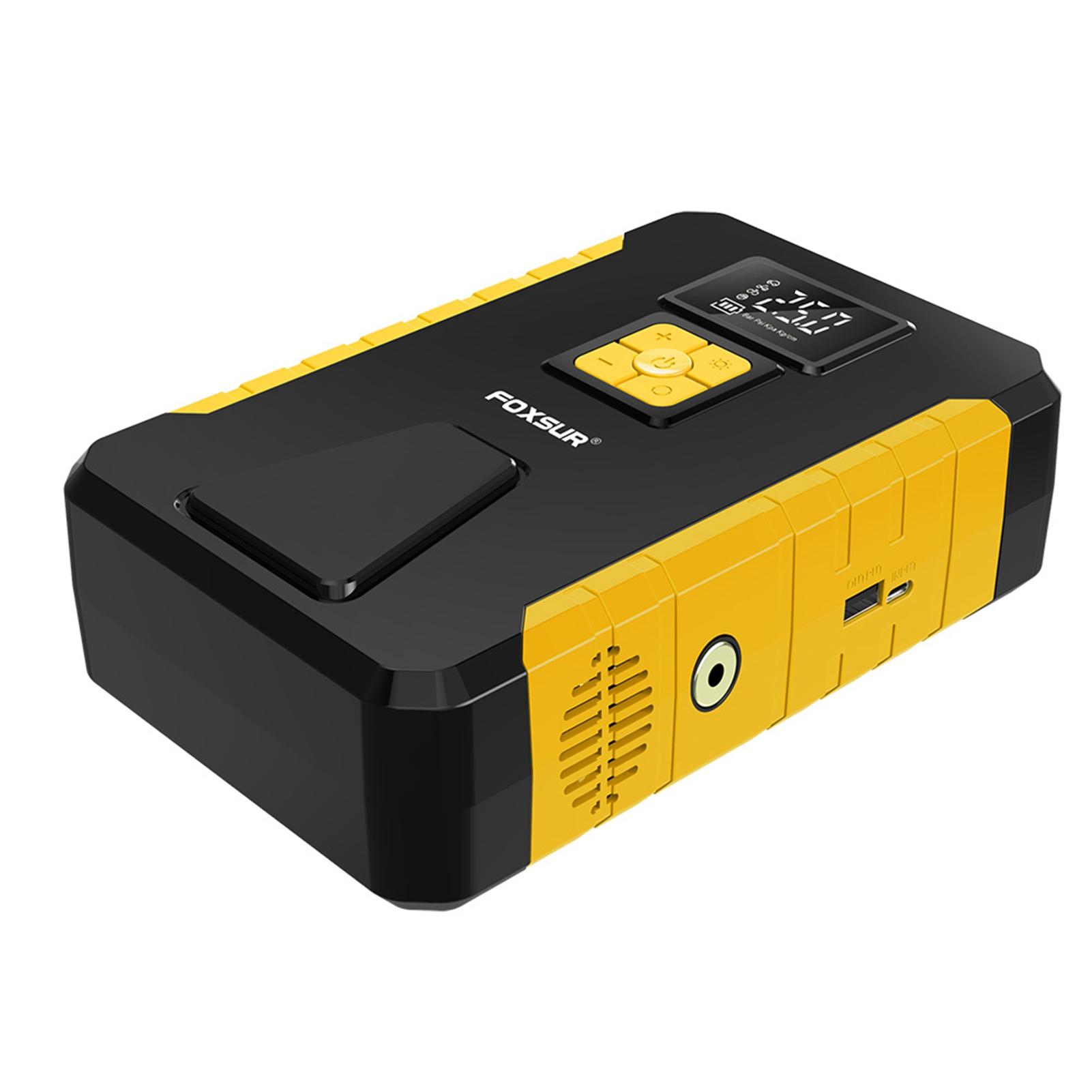 Автомобильный аварийный стартовый набор Портативный многофункциональный пусковое устройство для автомобильного аккумулятора с воздушным компрессором для 12В автомобиля жёлтый
Автомобильный аварийный стартовый набор Портативный многофункциональный пусковое устройство для автомобильного аккумулятора с воздушным компрессором для 12В автомобиля жёлтый