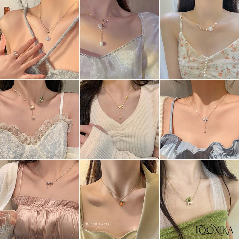 Tooxika Hot Girl Темперамент Подвеска Ювелирные Изделия Ниша Ins Стиль Цепочка На Ключицу Лук Цветок Свет Роскошное Цветосохраняющее Ожерелье Для Женщин
Tooxika Hot Girl Темперамент Подвеска Ювелирные Изделия Ниша Ins Стиль Цепочка На Ключицу Лук Цветок Свет Роскошное Цветосохраняющее Ожерелье Для Женщин