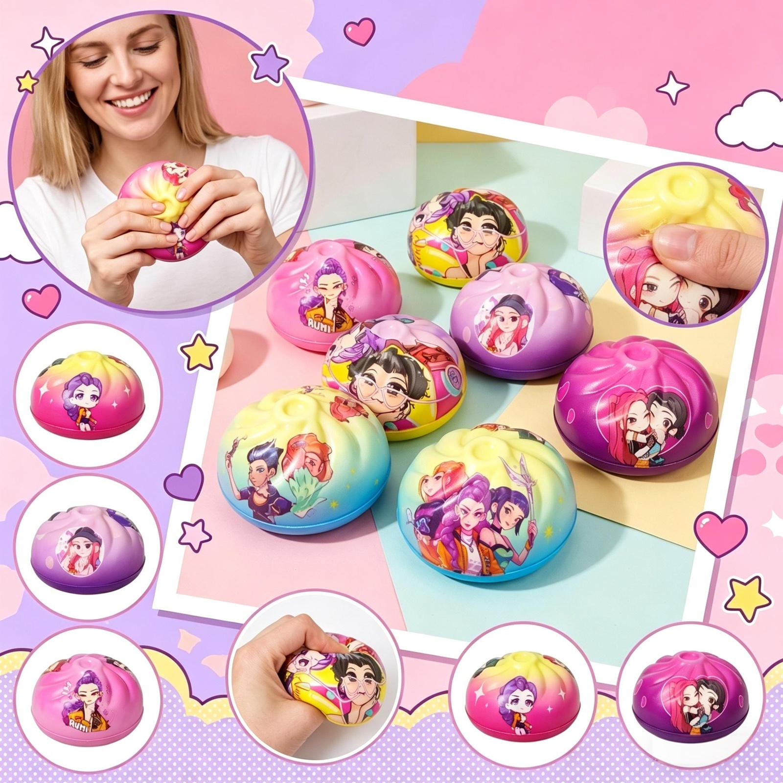 6pcs Cartoon Character Themed Squishy Toys Set Soft Slow Rising PU Foam Stress Relief Collection Toy for Kids and Adults One Size
6pcs Cartoon Character Themed Squishy Toys Set Soft Slow Rising PU Foam Stress Relief Collection Toy for Kids and Adults One Size