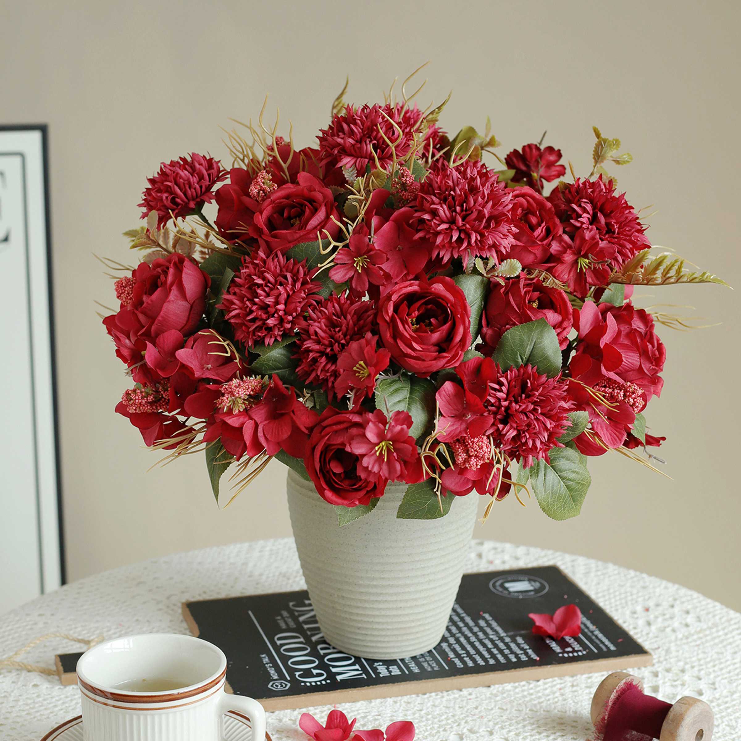 Artificial flower rose decora wedding bridal bouquet garden Valentine s Silk Peony Embroidered Ball Dried Flower Vase Board Gift 1 pc красный
Artificial flower rose decora wedding bridal bouquet garden Valentine s Silk Peony Embroidered Ball Dried Flower Vase Board Gift 1 pc красный