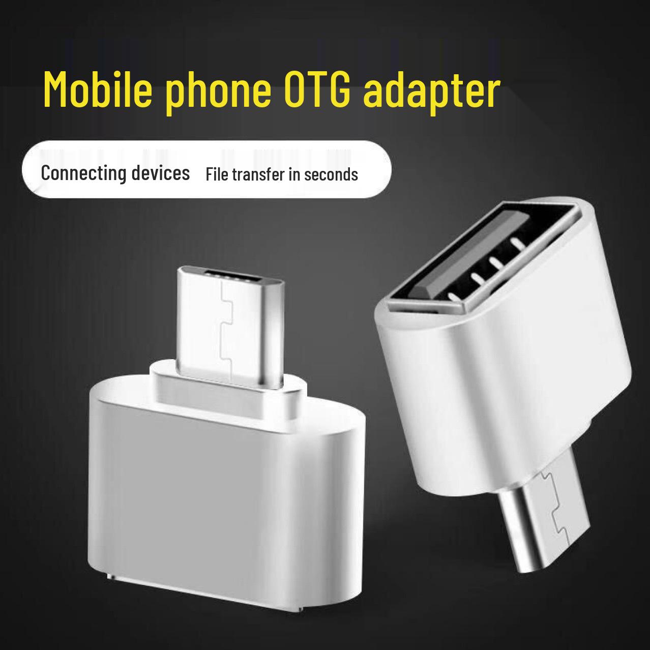 Type-C OTG Adapter for USB Devices: Connect Mobile, U Disk, Mouse, Keyboard for Android Micro Oval White
Type-C OTG Adapter for USB Devices: Connect Mobile, U Disk, Mouse, Keyboard for Android Micro Oval White