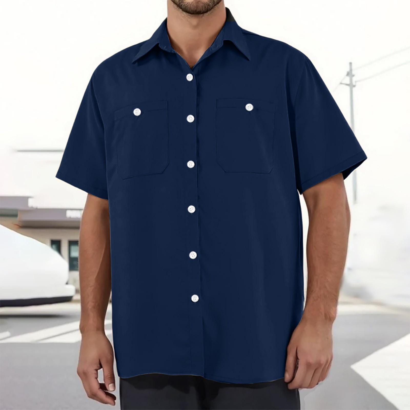 Men s Loose Casual Multi-pocket Workwear Shirt XXL Темно-синій
Men s Loose Casual Multi-pocket Workwear Shirt XXL Темно-синій