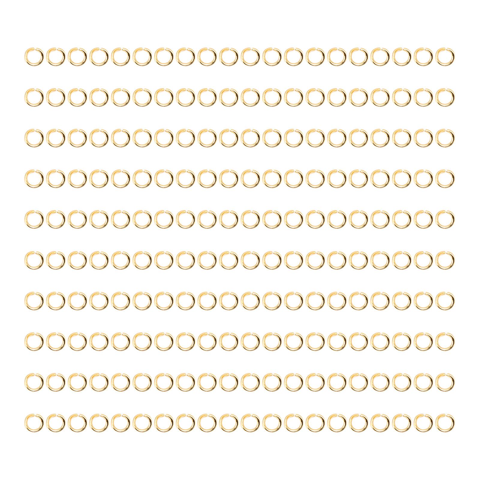 200 Pcs Jump Rings Multipurpose Stainless Steel Gold Open Jump Ring DIY Jewelry Connection Buckle
200 Pcs Jump Rings Multipurpose Stainless Steel Gold Open Jump Ring DIY Jewelry Connection Buckle