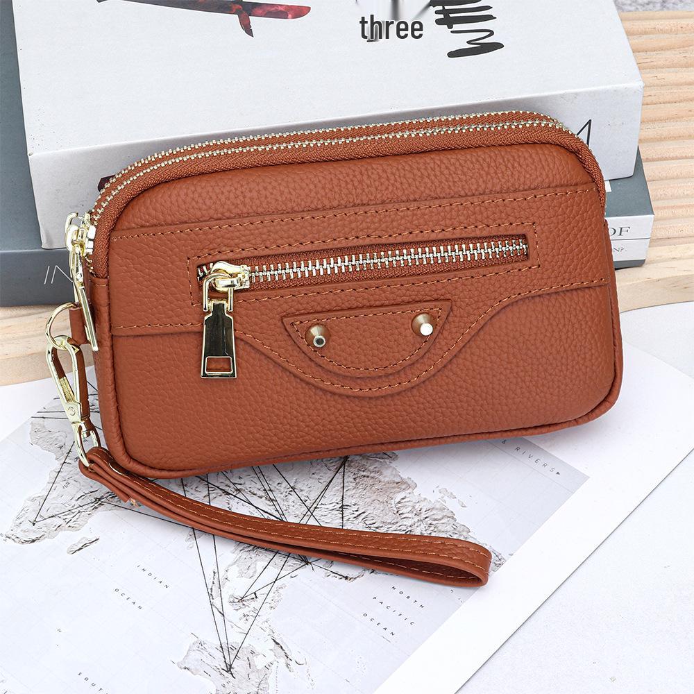 Genuine Cowhide Women s Crossbody Wallet - Large Capacity, Double Zipper, Fashion Handheld Wrist Bag
Genuine Cowhide Women s Crossbody Wallet - Large Capacity, Double Zipper, Fashion Handheld Wrist Bag
