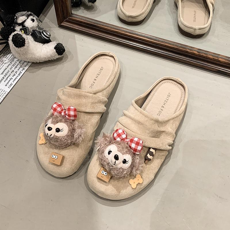 Cute cartoon bag head slippers women s fashion versatile and comfortable one-pedal shoes 40 бежевый
Cute cartoon bag head slippers women s fashion versatile and comfortable one-pedal shoes 40 бежевый