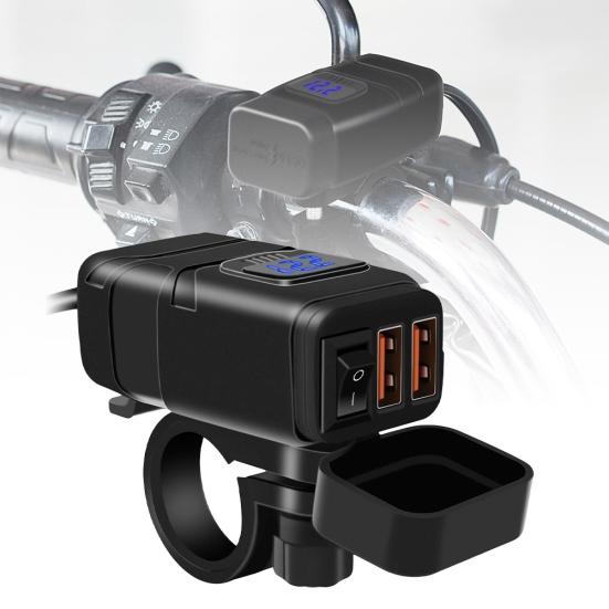 Зарядное устройство для мотоцикла, двойной USB-адаптер 12 В, быстрая зарядка, аксессуар для вольтметра 3,0 синий
Зарядное устройство для мотоцикла, двойной USB-адаптер 12 В, быстрая зарядка, аксессуар для вольтметра 3,0 синий