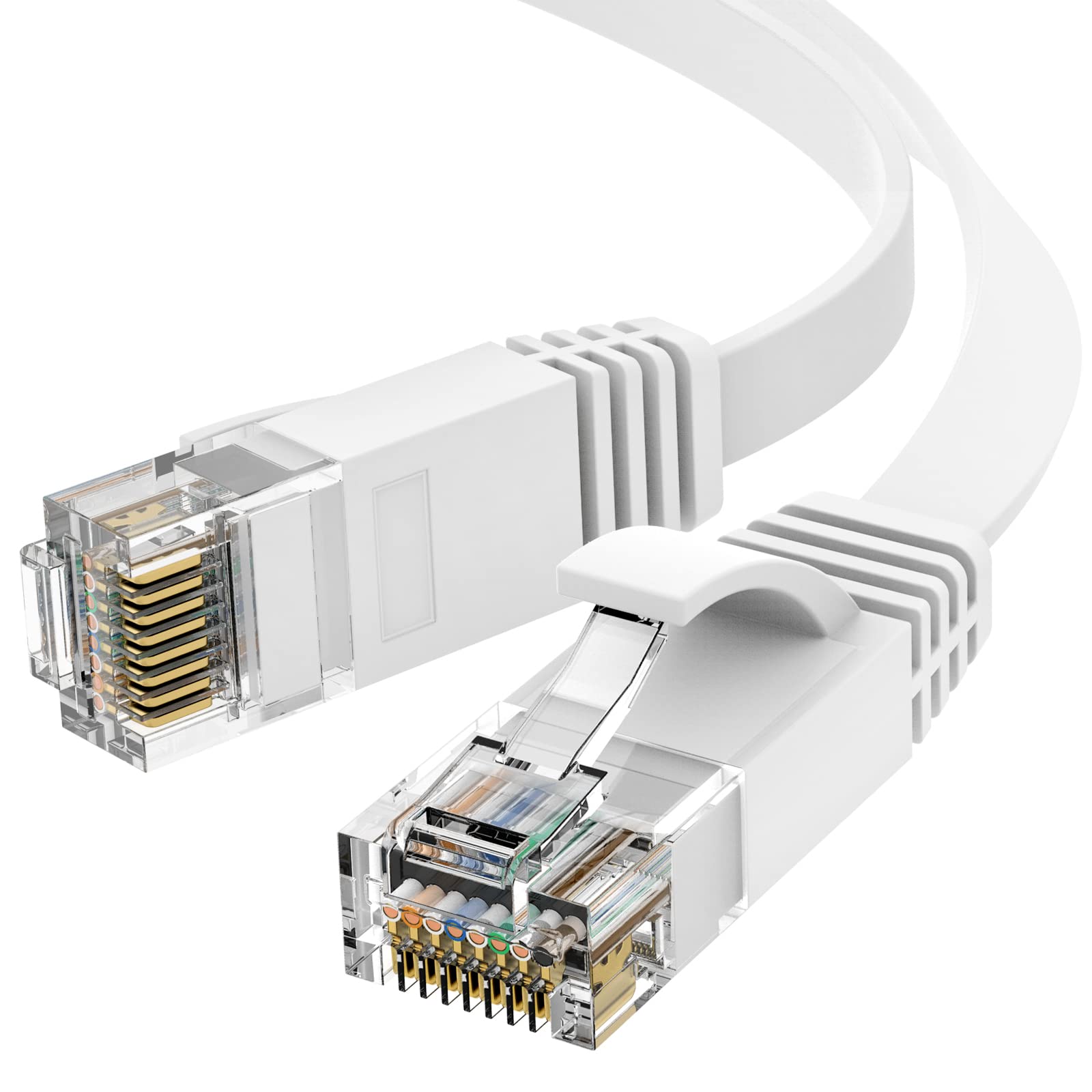 Ankuly LAN Cable 30m Wired Lan Cable Flat Type CAT6 Compliant Thick Flat Cable for Gap Category 6 1.5mm (White)
Ankuly LAN Cable 30m Wired Lan Cable Flat Type CAT6 Compliant Thick Flat Cable for Gap Category 6 1.5mm (White)