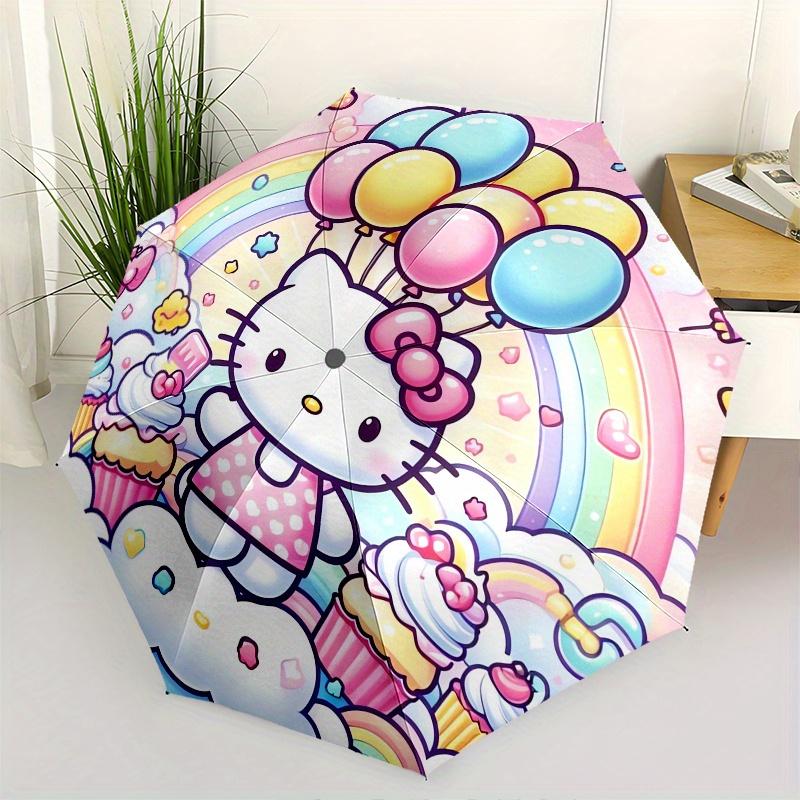 Hello Kitty,Rainbow Fantasy Automatic Folding Umbrella-Simple 8-Rib Design, Bright Cartoon Pattern, Durable Iron Frame, Suitable For Travel,
Hello Kitty,Rainbow Fantasy Automatic Folding Umbrella-Simple 8-Rib Design, Bright Cartoon Pattern, Durable Iron Frame, Suitable For Travel,