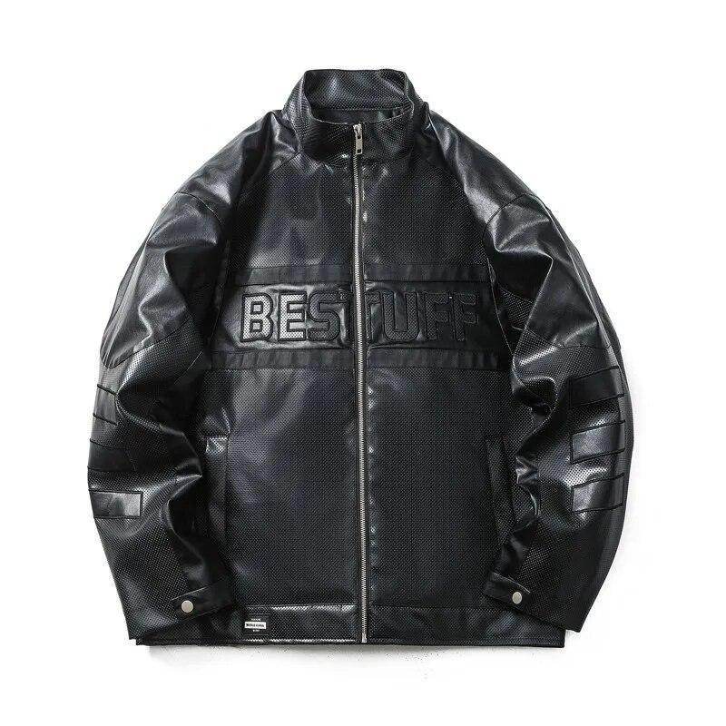 2023 PU Leather Embroidered Motorcycle Jacket Mens Letter Printed Casual Loose Parka Couple Street Fashion Hip Hop Harajuku Coat
2023 PU Leather Embroidered Motorcycle Jacket Mens Letter Printed Casual Loose Parka Couple Street Fashion Hip Hop Harajuku Coat