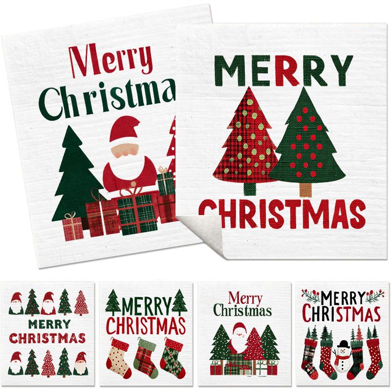 6 шт. Шведские салфетки для мытья посуды с рождественским узором, кухонные полотенца для посуды, абсорбирующие тряпки для мытья посуды, экологически чистые, моющиеся, чистящие салфетки 6 PCS разноцветный
6 шт. Шведские салфетки для мытья посуды с рождественским узором, кухонные полотенца для посуды, абсорбирующие тряпки для мытья посуды, экологически чистые, моющиеся, чистящие салфетки 6 PCS разноцветный