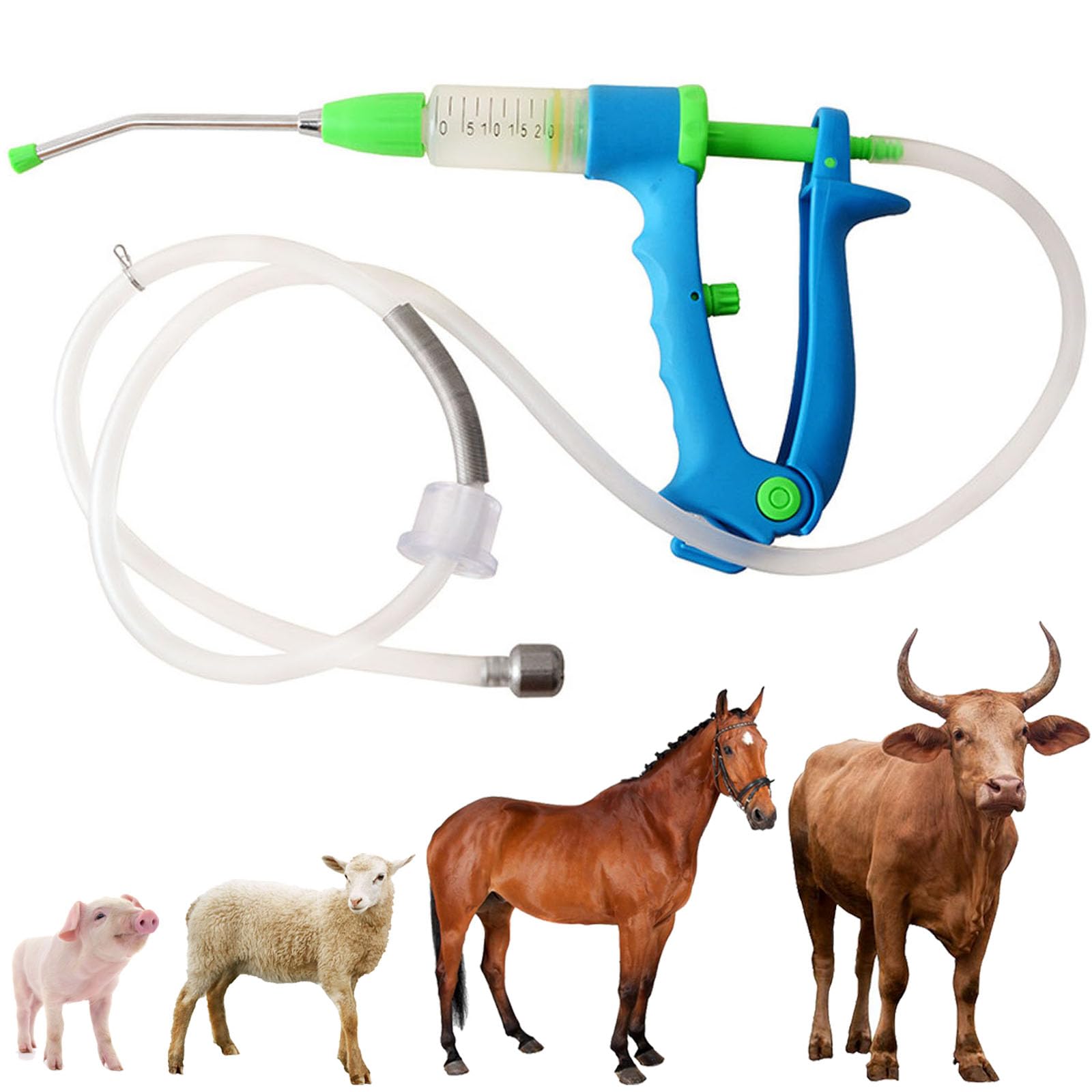 20 мл Ветеринарное устройство для наполнения, Устройство для непрерывного регулируемого дозирования Ветеринарный дозатор Животноводство Автономный инструмент для кормления, Для One Size
20 мл Ветеринарное устройство для наполнения, Устройство для непрерывного регулируемого дозирования Ветеринарный дозатор Животноводство Автономный инструмент для кормления, Для One Size