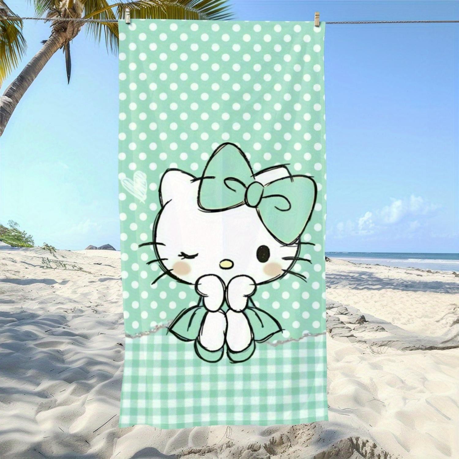 1pc Cute for hello kitty & Checkered Beach Towel - Green Polka Dot Microfiber, Large Summer Blanket W30*H60(CM)
1pc Cute for hello kitty & Checkered Beach Towel - Green Polka Dot Microfiber, Large Summer Blanket W30*H60(CM)