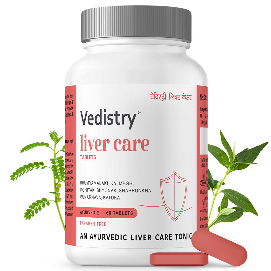Vedistry Livercare Herbal Liver Support Tablets With Bhumiamalaki Kutaki Amalaki For Digestive Metabolism 60 Tablets
Vedistry Livercare Herbal Liver Support Tablets With Bhumiamalaki Kutaki Amalaki For Digestive Metabolism 60 Tablets