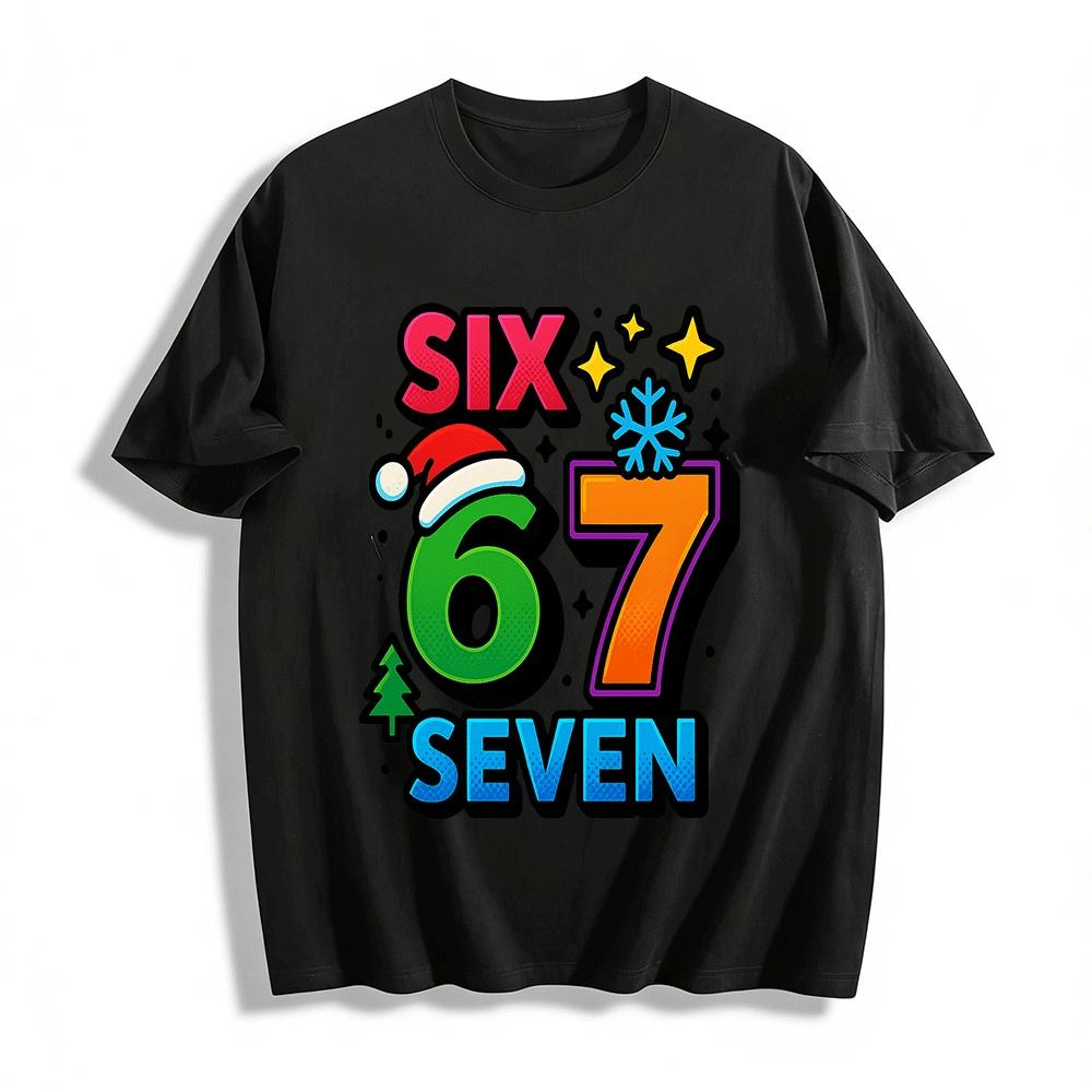 Christmas Themed Number Six Seven Printed Casual Top Pure cotton T-shirt XXS
Christmas Themed Number Six Seven Printed Casual Top Pure cotton T-shirt XXS