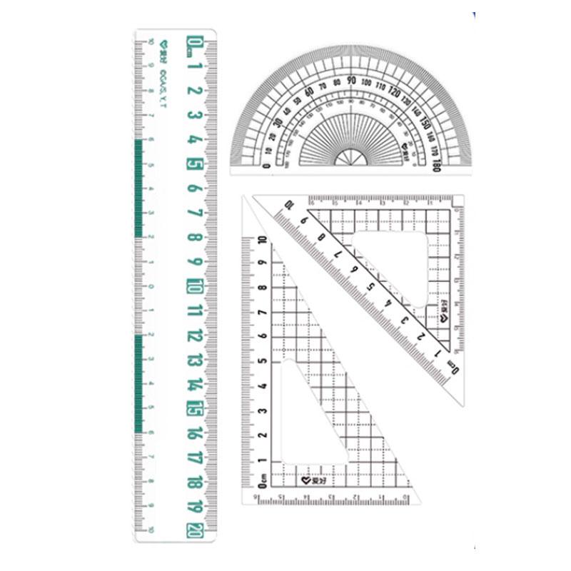 A Multifunctional Ruler 4Set Transparent Student Ruler Cute Cartoon Protractor for Student Exams Drawing Measuring Scale Ruler
A Multifunctional Ruler 4Set Transparent Student Ruler Cute Cartoon Protractor for Student Exams Drawing Measuring Scale Ruler