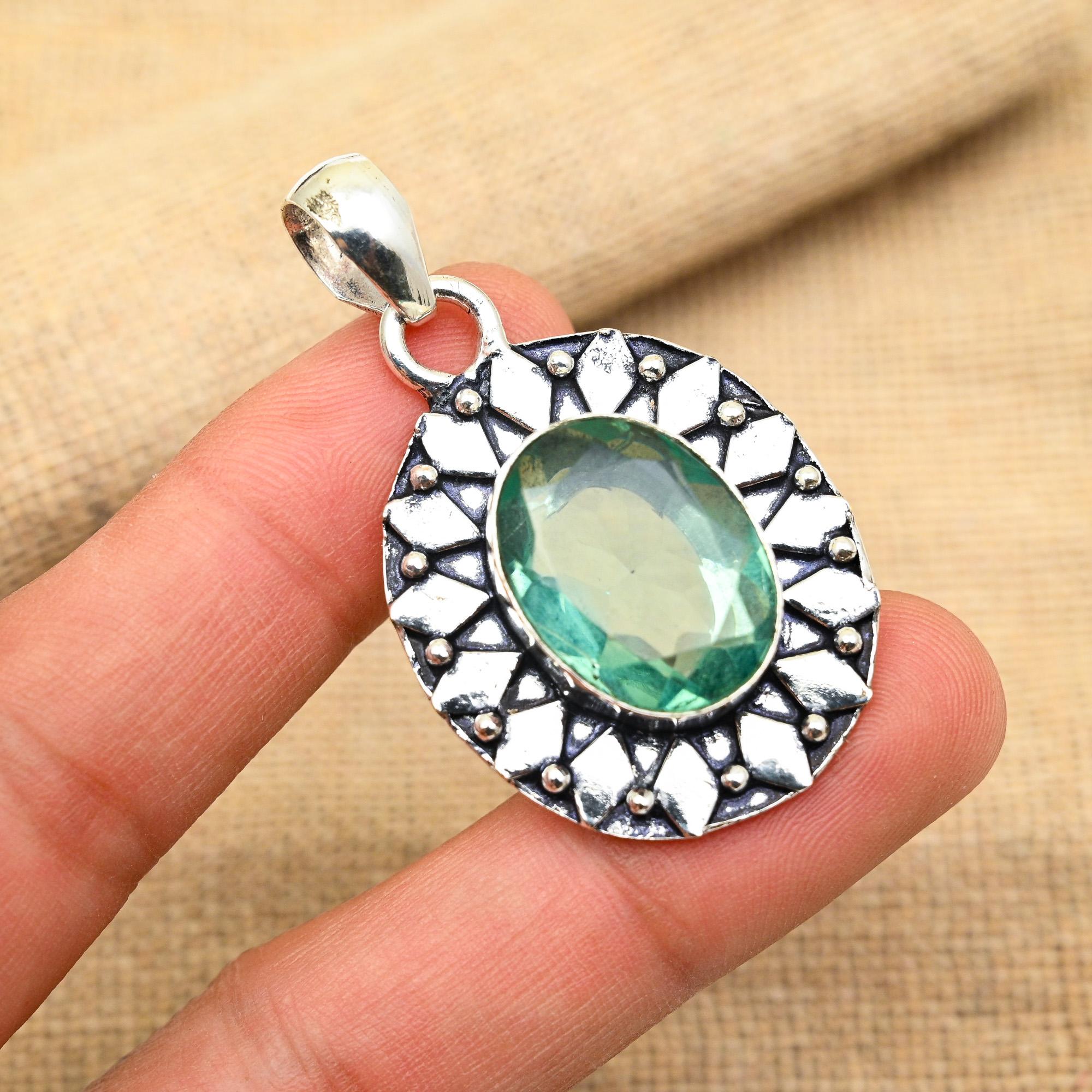 Aqua Apatite Gemstone Handmade 925 Solid Sterling Silver Gift For Wedding Jewelry Pendant
Aqua Apatite Gemstone Handmade 925 Solid Sterling Silver Gift For Wedding Jewelry Pendant