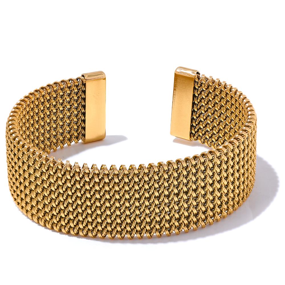 Yhpup 23mm Waterproof Stainless Steel Metal Wide Open Bracelet Bangle for Women High Quality Statement Texture Jewelry Bijoux
Yhpup 23mm Waterproof Stainless Steel Metal Wide Open Bracelet Bangle for Women High Quality Statement Texture Jewelry Bijoux