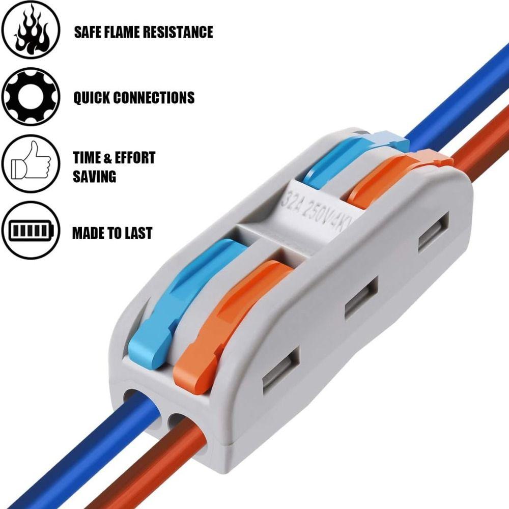 2 Circuit Inline Wire Connector Splicing Terminal Blocks New Wiring Connector 10pcs SPL2
2 Circuit Inline Wire Connector Splicing Terminal Blocks New Wiring Connector 10pcs SPL2