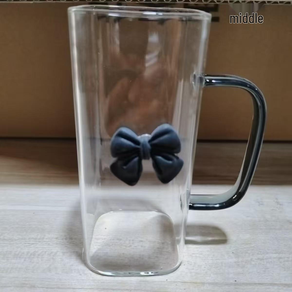 INS Style Butterfly Cup: High Borosilicate Glass, Transparent Square Design with Handle & Straw, Temperature Resistant for Women. 301-400ml
INS Style Butterfly Cup: High Borosilicate Glass, Transparent Square Design with Handle & Straw, Temperature Resistant for Women. 301-400ml