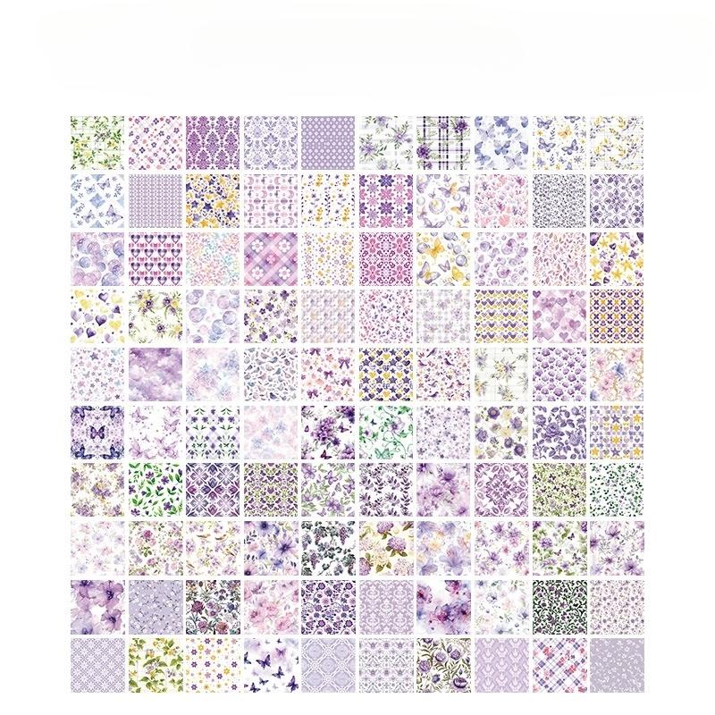 Винтажная цветочная бумага для заметок Нелипкий материал Блок Легко отрывать и использовать Можно использовать для письма, украшения и коллажа