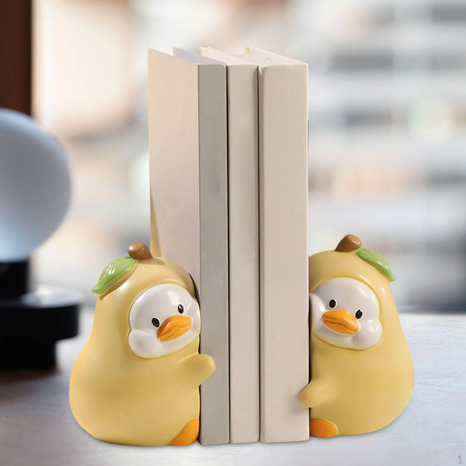Duck Statues Book Holders Bookends Creative Cartoon Ends Desktop Ornaments for Bedroom Cabinet
Duck Statues Book Holders Bookends Creative Cartoon Ends Desktop Ornaments for Bedroom Cabinet