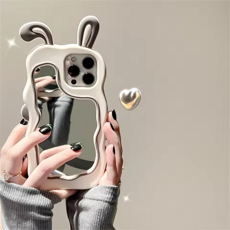 Cute Bunny Ears Mirror Phone Case For iPhone 16 15 14 Plus 13 12 11 Pro Max Shockproof Silicone Case iPhone 7 серый
Cute Bunny Ears Mirror Phone Case For iPhone 16 15 14 Plus 13 12 11 Pro Max Shockproof Silicone Case iPhone 7 серый