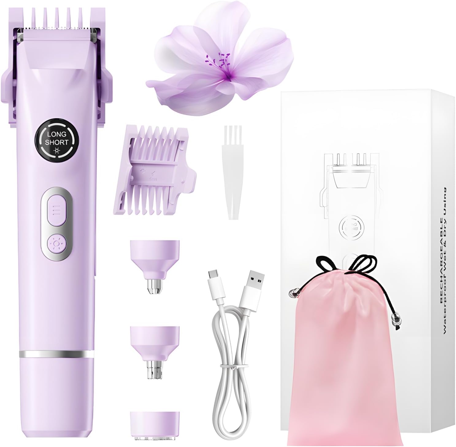 Women - 4 in 1 Women Electric Shaver Dual Head Waterproof Wet & Dry Use Body Hair Trimmer and Facial United States
Women - 4 in 1 Women Electric Shaver Dual Head Waterproof Wet & Dry Use Body Hair Trimmer and Facial United States