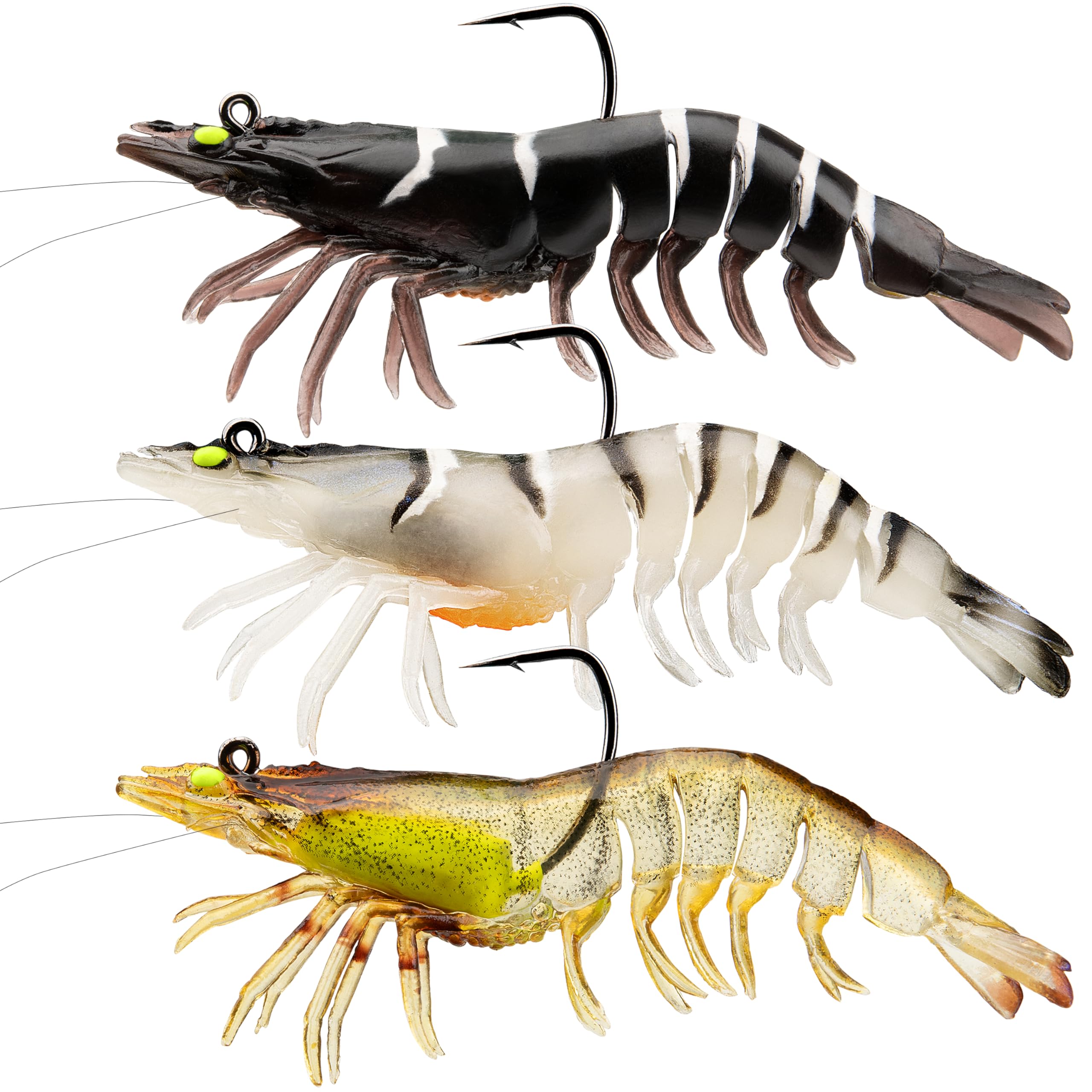 TRUSCEND Soft Freshwater and Made of Bass Lifelike Shrimp Crayfish Weedless for and Separate Storage Pre-Rigged Jigs, Worms, Lures, Saltwater, TPE,
TRUSCEND Soft Freshwater and Made of Bass Lifelike Shrimp Crayfish Weedless for and Separate Storage Pre-Rigged Jigs, Worms, Lures, Saltwater, TPE,