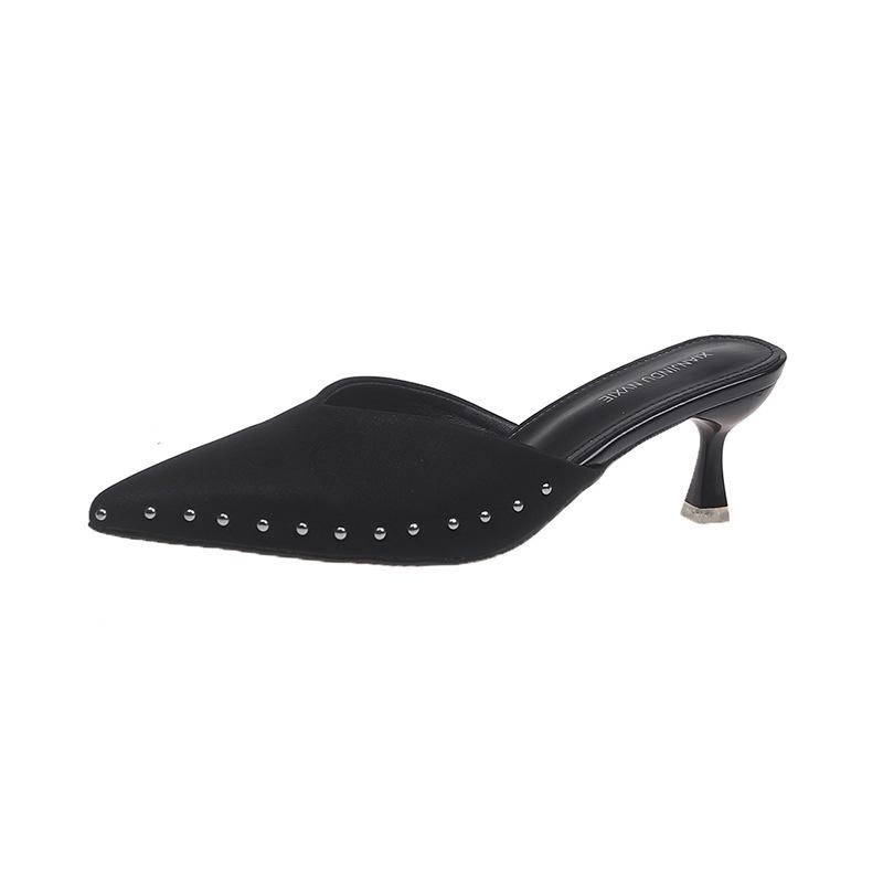 Французские туфли на высоком каблуке с сумкой на голове и одной педалью, ленивые туфли на шпильках, модные туфли, новинка 2025 года, фея, ветер, ивовые ногти, полутапочки 35 чёрный
Французские туфли на высоком каблуке с сумкой на голове и одной педалью, ленивые туфли на шпильках, модные туфли, новинка 2025 года, фея, ветер, ивовые ногти, полутапочки 35 чёрный