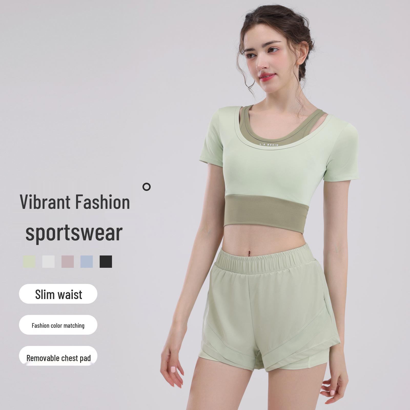 Women s Summer Fitness Set: Padded Quick-Dry Top & Shorts for Running, Pilates, Yoga S бежевый/фиолетовый
Women s Summer Fitness Set: Padded Quick-Dry Top & Shorts for Running, Pilates, Yoga S бежевый/фиолетовый