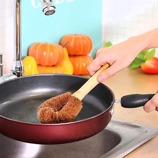 Бытовая кухонная миска из натуральной кокосовой пальмы с щеткой для чистки и деревянной ручкой 1
Бытовая кухонная миска из натуральной кокосовой пальмы с щеткой для чистки и деревянной ручкой 1