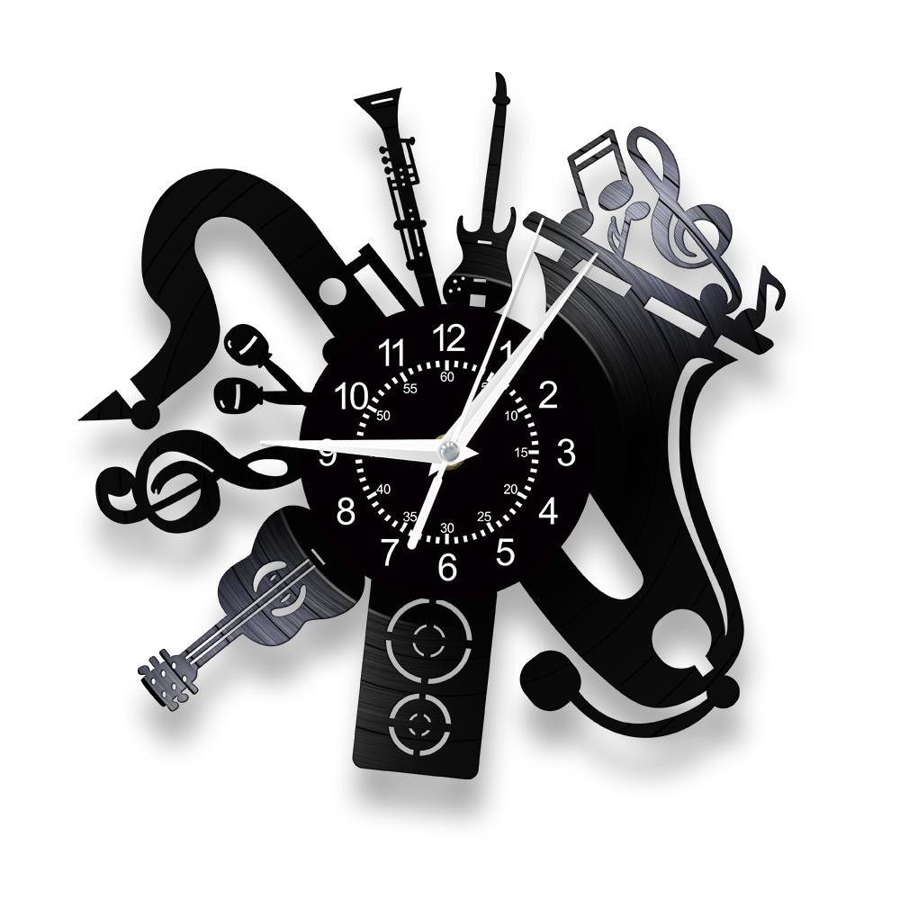 Music Instruments Vinyl Record Wall Clock For Music Studio Musicians Home Decor Timepieces Retro Musical Album Artwork Clock
Music Instruments Vinyl Record Wall Clock For Music Studio Musicians Home Decor Timepieces Retro Musical Album Artwork Clock