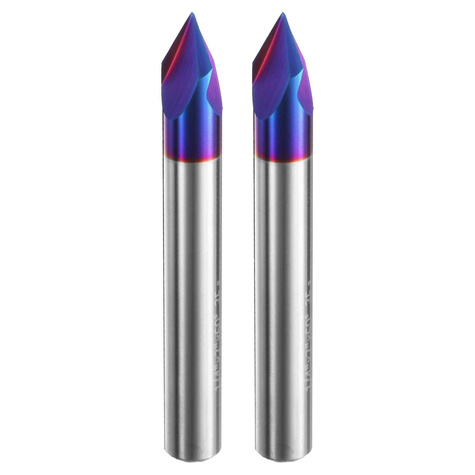 uxcell Router 60 CNC Engraving Bits with Nano Blue Coated Solid Carbide Cutter for Fine Engraving Sign 2 Pieces V-Groove Bits, Degree, 1/4 Shank,
uxcell Router 60 CNC Engraving Bits with Nano Blue Coated Solid Carbide Cutter for Fine Engraving Sign 2 Pieces V-Groove Bits, Degree, 1/4 Shank,