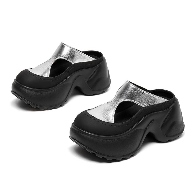 Leather bag head slippers women s 2025 summer new thick-bottomed muffin versatile sandals women s wear casual fashion half-drag 40 чорний
Leather bag head slippers women s 2025 summer new thick-bottomed muffin versatile sandals women s wear casual fashion half-drag 40 чорний