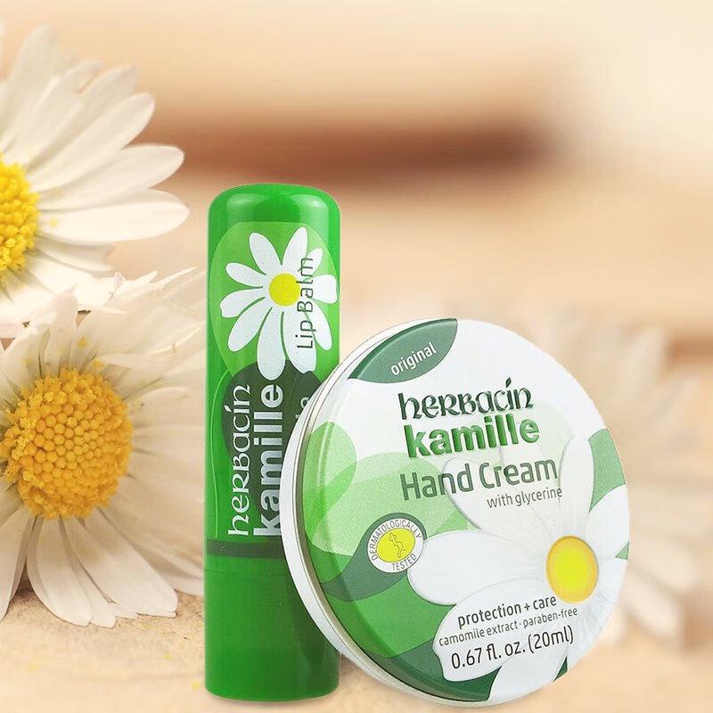 HERBACIN Chamomile Lip Balm & Hand Cream Combo Set
HERBACIN Chamomile Lip Balm & Hand Cream Combo Set