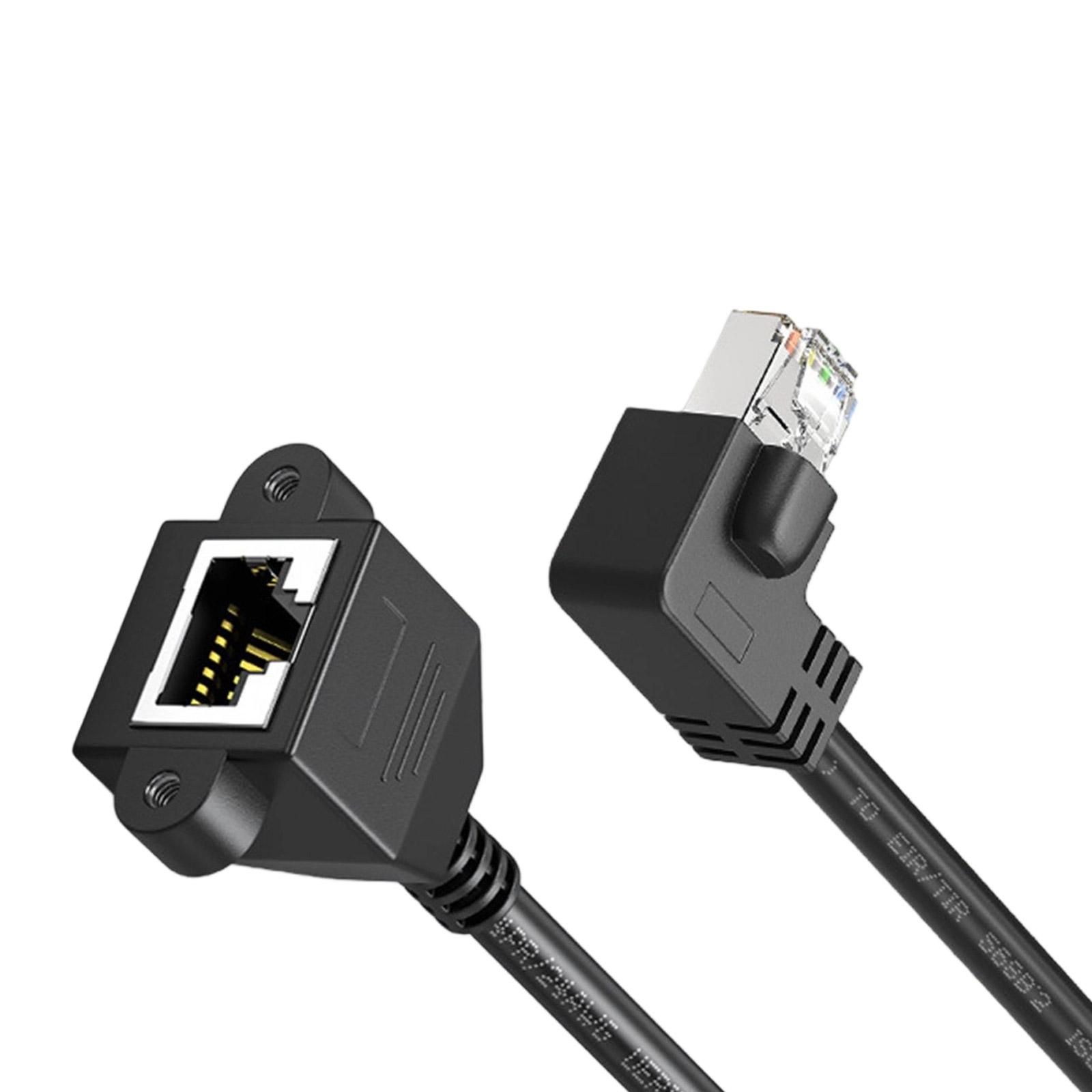 Cat6 Rj45 Extension Cable RJ45 Right Angle Adapter Shielded Connectors for Cat5e Cat5 Networks
Cat6 Rj45 Extension Cable RJ45 Right Angle Adapter Shielded Connectors for Cat5e Cat5 Networks